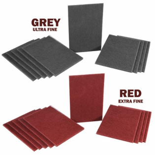 SCOTCHBRITE PAD - RED EXTRA FINE - 150MMx230MM - PKT 10
