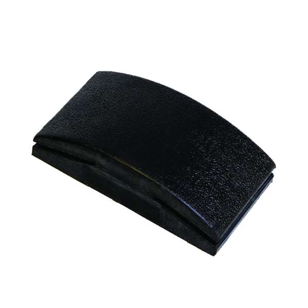 RUBBER SANDING BLOCK - BLACK - 70MMx125MM