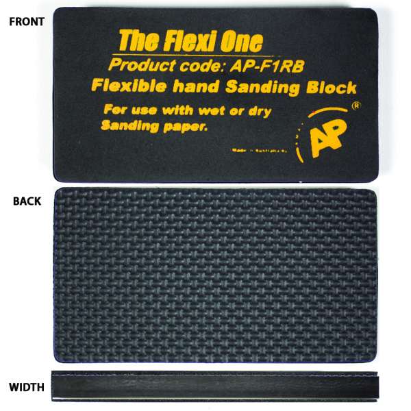 THE FLEXI ONE FLEXABLE HAND SANDING BLOCK