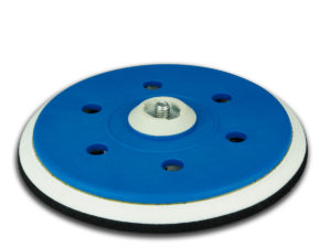 VELCRO BACK UP PAD WAVE 15HOLE 147MM MEDIUM HARD - EACH