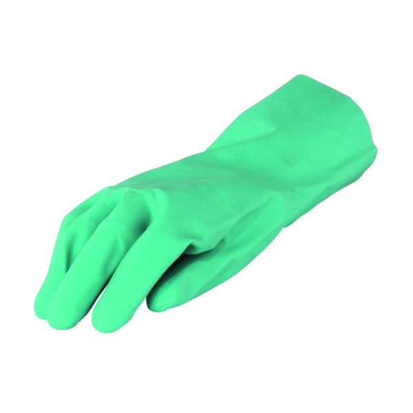 NITRILE GLOVES GREEN(SOLVENT RESISTANT) - SIZE 10 - 1 PKT