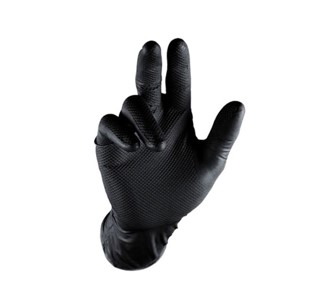 ROCKET NITRILE GLOVES BLACK  LARGE - BX 100