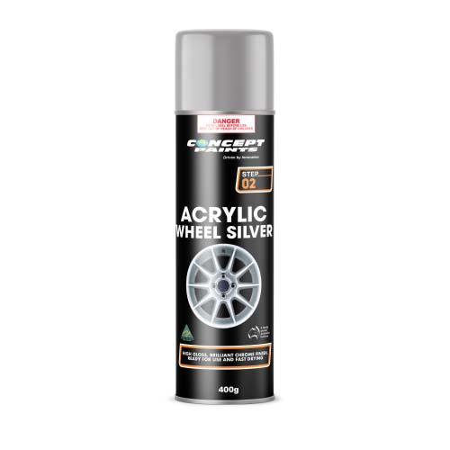 ACRYLIC WHEEL SILVER AEROSOL - 400G